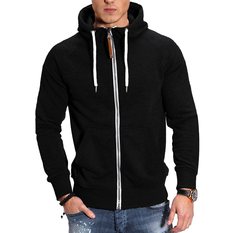 2024 Foreign Trade European Men's Color Matching Fitness Sports Men's Sweater Casual Fashion Contrast Color Raglan Sleeve Cardigan