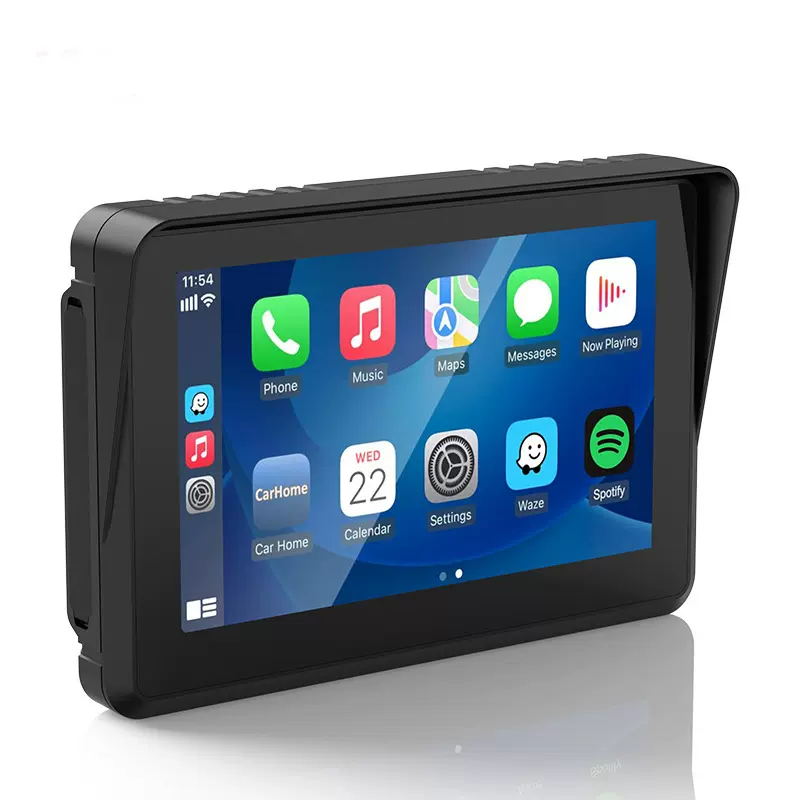摩托车导航5寸防水摩托车导航仪carplay autoHIcar 亿连胎压监测