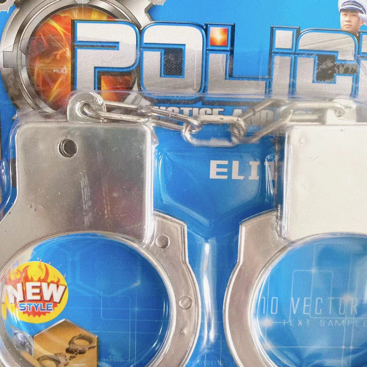 2 yuanes tienda de juguete de plástico esposas de simulación apoyos juego de rol Casa de plata modelo puesto al por mayor