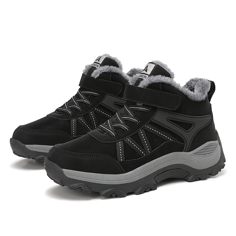 Zapatos de caminar de mediana edad para mujeres invierno nuevos zapatos de algodón para hombres zapatos de calentamiento gruesos zapatos deportivos de madres