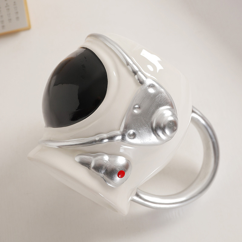 Nuevo Astros Planet Taza de transferencia de calor Taza de cerámica que cambia de color Taza de agua recubierta que cambia de color por sublimación de tinta negra