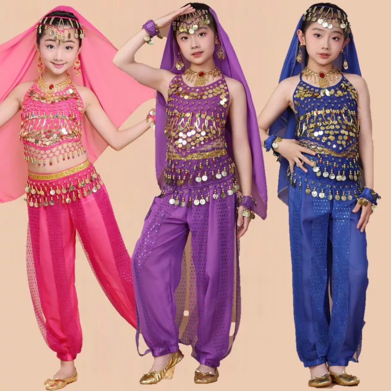 Путешествие на Запад Jade Rabbit костюм косплей женская фея индийский танец belly dance детский костюм Tianzhu девочка