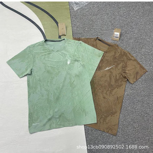 Ice Silk Couple Summer Men's Fashion T-Shirt Short-Sleeved Camouflage Outdoor Sports Bottoming Shirt for Students
