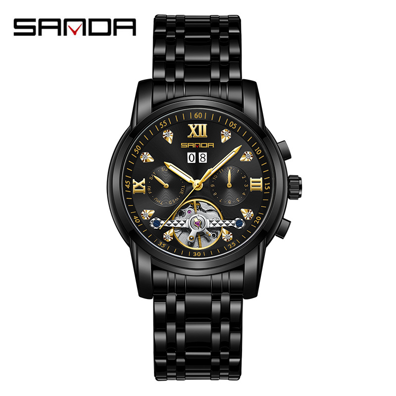 스틸 벨트 올 블랙