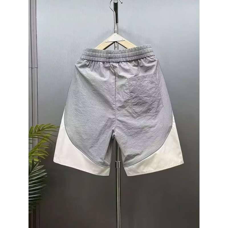 Men's Clothing Men's Trendy Casual Embroidered Shorts Patchwork Five Point Outdoor Sports Beach Pants Loose Fit_viptrois.com