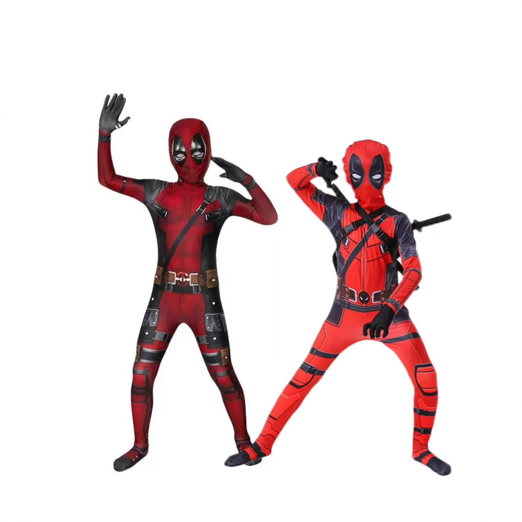 Cross-border Halloween Deadpool Deadpool Costume Adult Costume Children Spider-Man cos Show