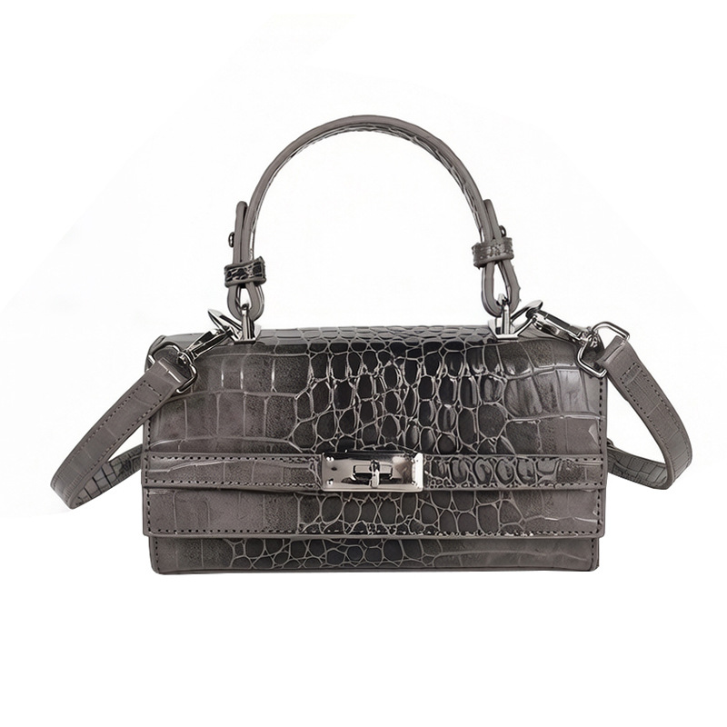 Texturas de alta calidad de moda de cocodrilo Kelly bolso de mano pequeño bolso cuadrado para mujeres nuevas ventas calientes de moda de lujo ligero mochila