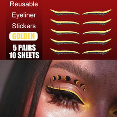 Influencer eyelash glue, double eyelid stickers, shimmering gold and silver eyeliner patches, eyeshadow stickers, and lash-friendly eyeliner tapes—cross-border options available!