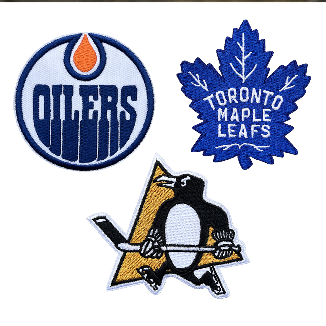 可定制NHL冰球队logo布贴刺绣队徽服装补丁潮牌时尚装饰贴徽章