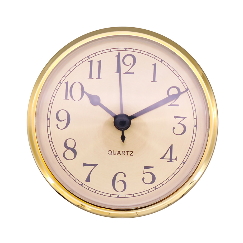 DIY Creative Desk Clock Accessories Dyrclock Inlaid Diameter 90mm Round Quartz Clock Head New Chinoiserie Style