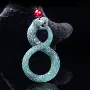 老高天然玉石翡翠玉坠
