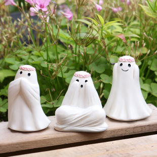 Cross-Border New Garden Ghost Statue Set Halloween Home Courtyard Lawn Landscape Decoration Resin Crafts