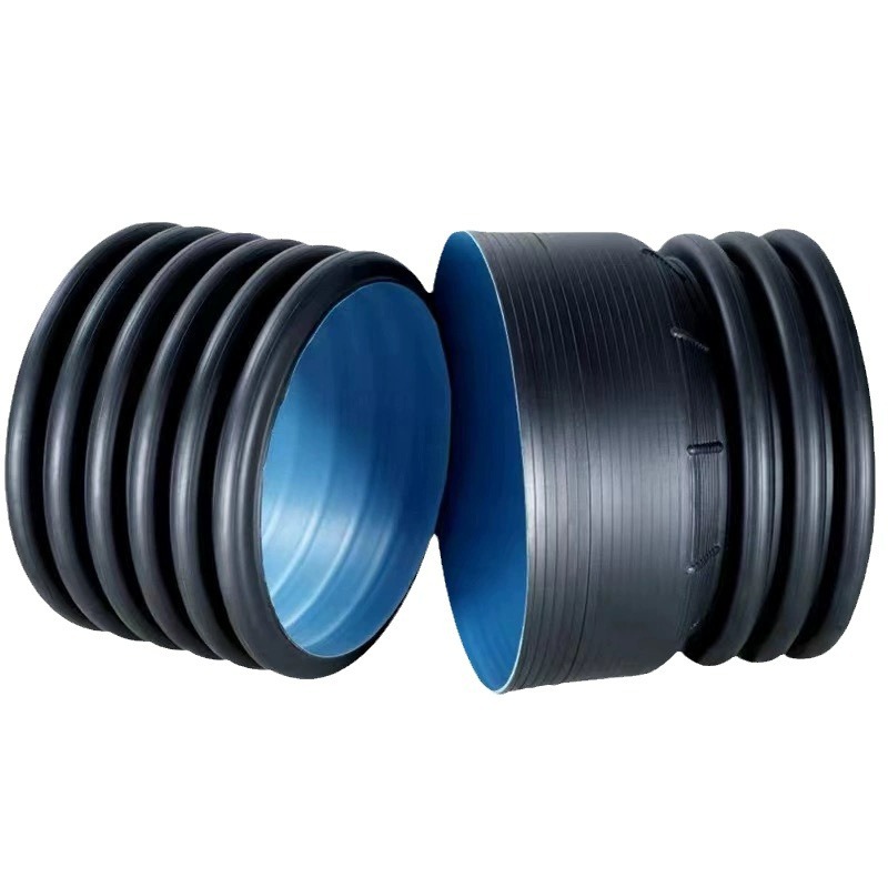 Sichuan HDPE doble pared fuelle DN300 - DN1200 ingeniería municipal drenaje anillo rigidez SN8 fábrica
