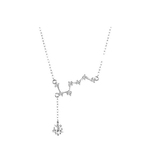 Korean version of ins style star moon pearl necklace for women, light luxury and versatile butterfly titanium steel necklace, female student best friend accessories