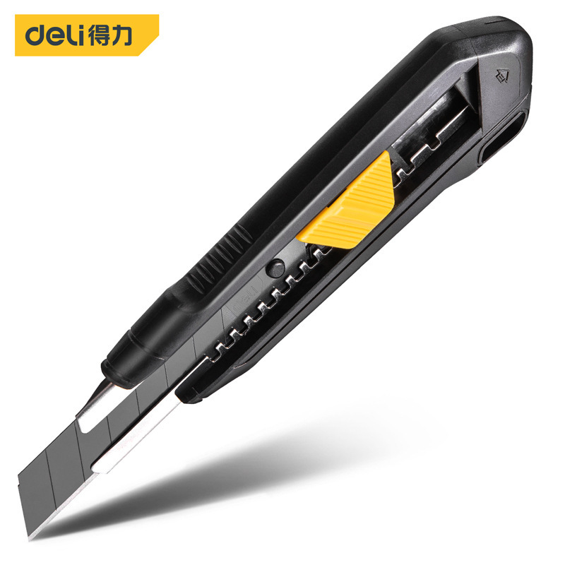 Powerful Tool Plastic Handle Utility Knife 18mm SK4 Stainless Steel Wall Paper Cutting Knife Office Large Thick DL018