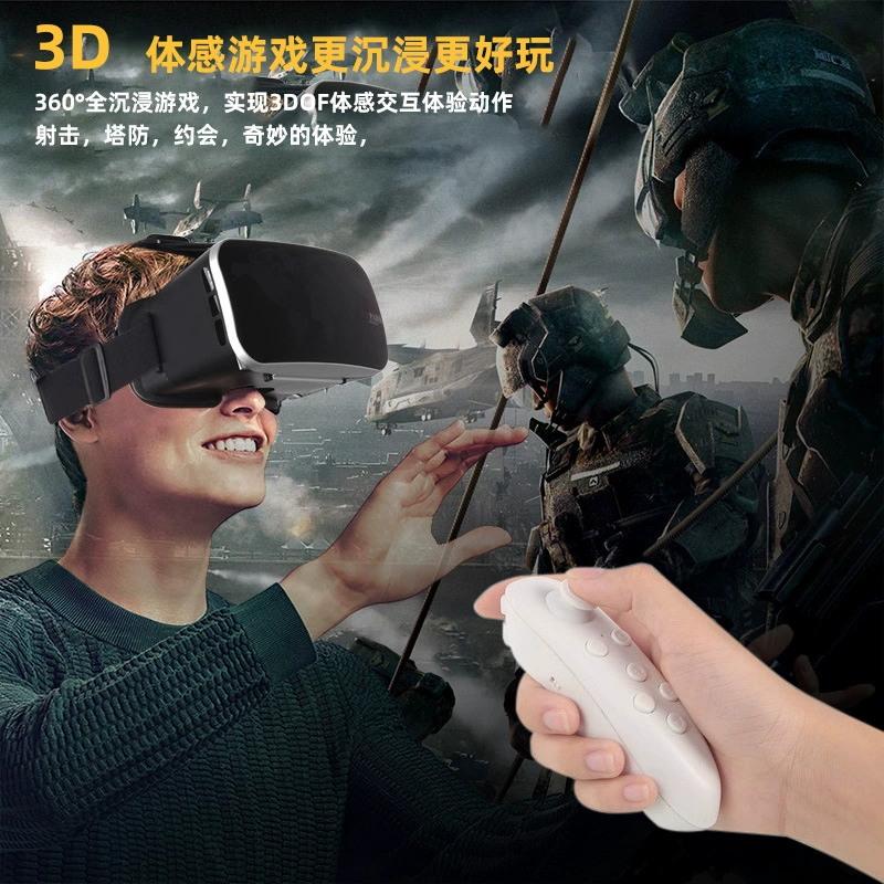 VR headset VRPARK V6, 4K mobile-compatible Bluetooth helmet, panoramic 3D, iOS/Android