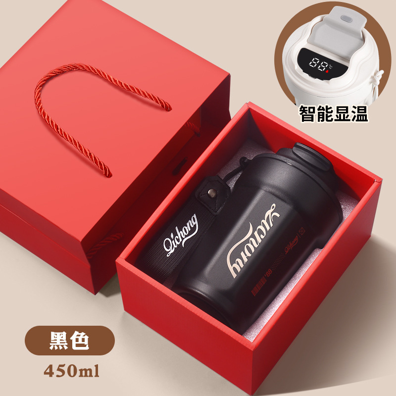 智能温显316不锈钢保温杯男女高颜值保冷咖啡杯便携杯子礼品定制|undefined