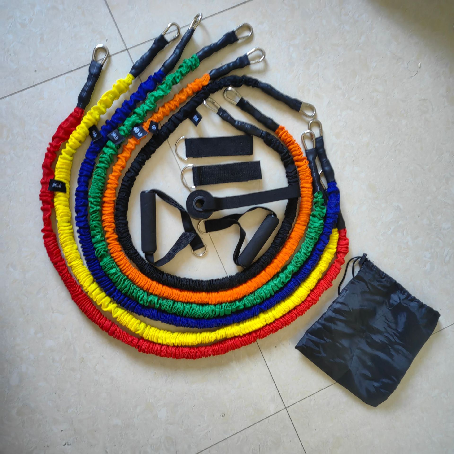 (供应)硅胶管成品乳胶拉力绳拉力器拉力绳扁皮筋运动产品健身产品