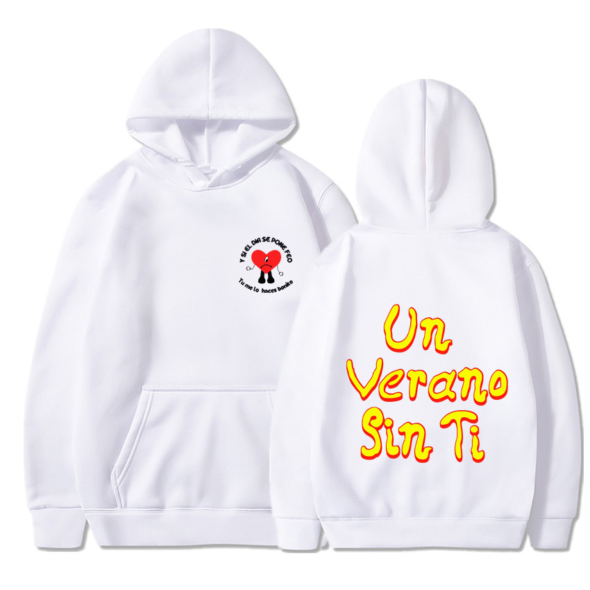 Nuevo otoño e invierno transfronterizo un verano sin ti bad bunny nuevo álbum sudadera con capucha