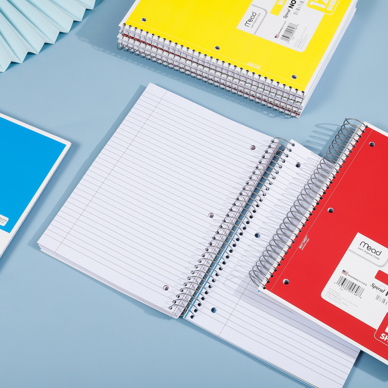 En stock A5 bobina libro de oficina de hojas sueltas papelería de negocios notas de publicidad pequeño cuaderno fresco imprimible LOGO