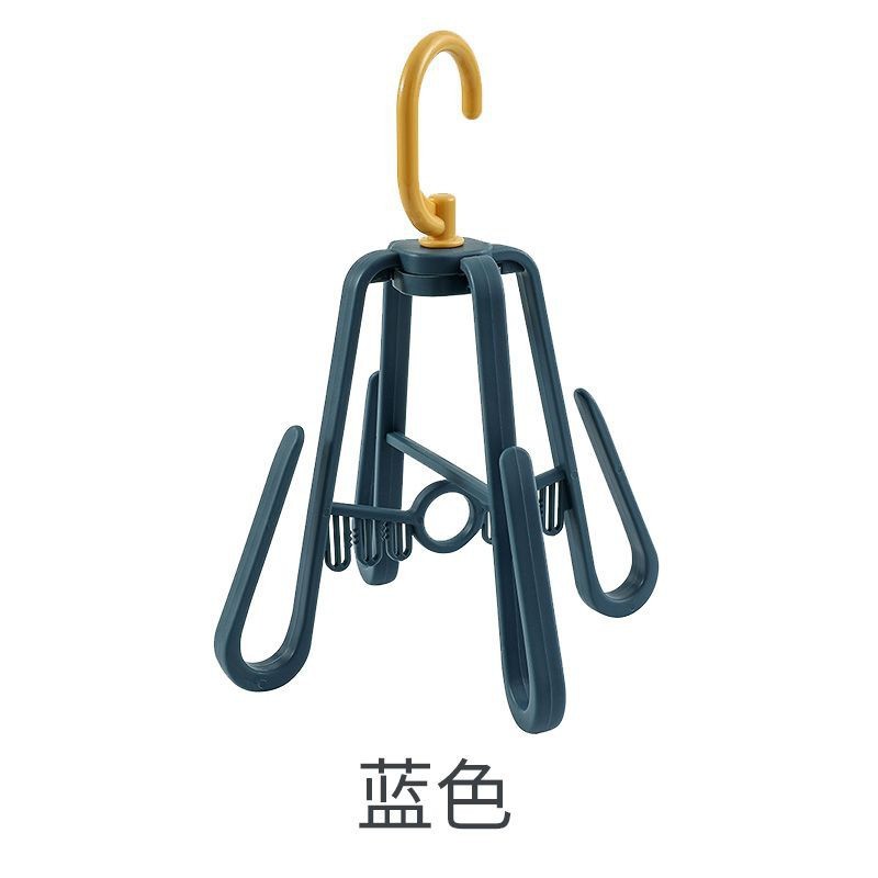阳台晾鞋架子可折叠塑料家用室外防风四钩收纳整理晾晒鞋子神器|undefined