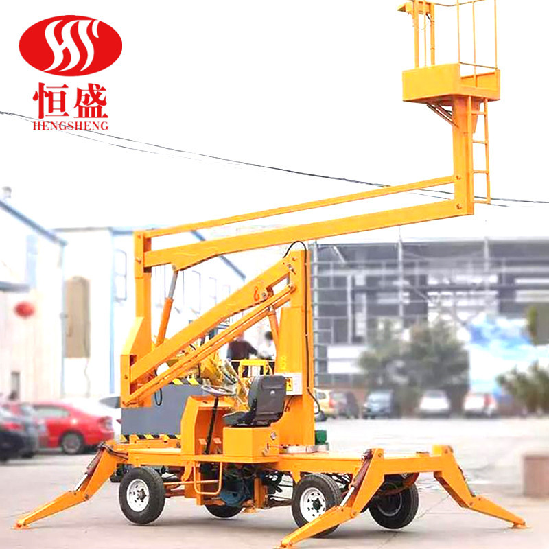 厂家定制曲臂升降机液压升降旋转作业平台电动柴油动力曲臂升降机