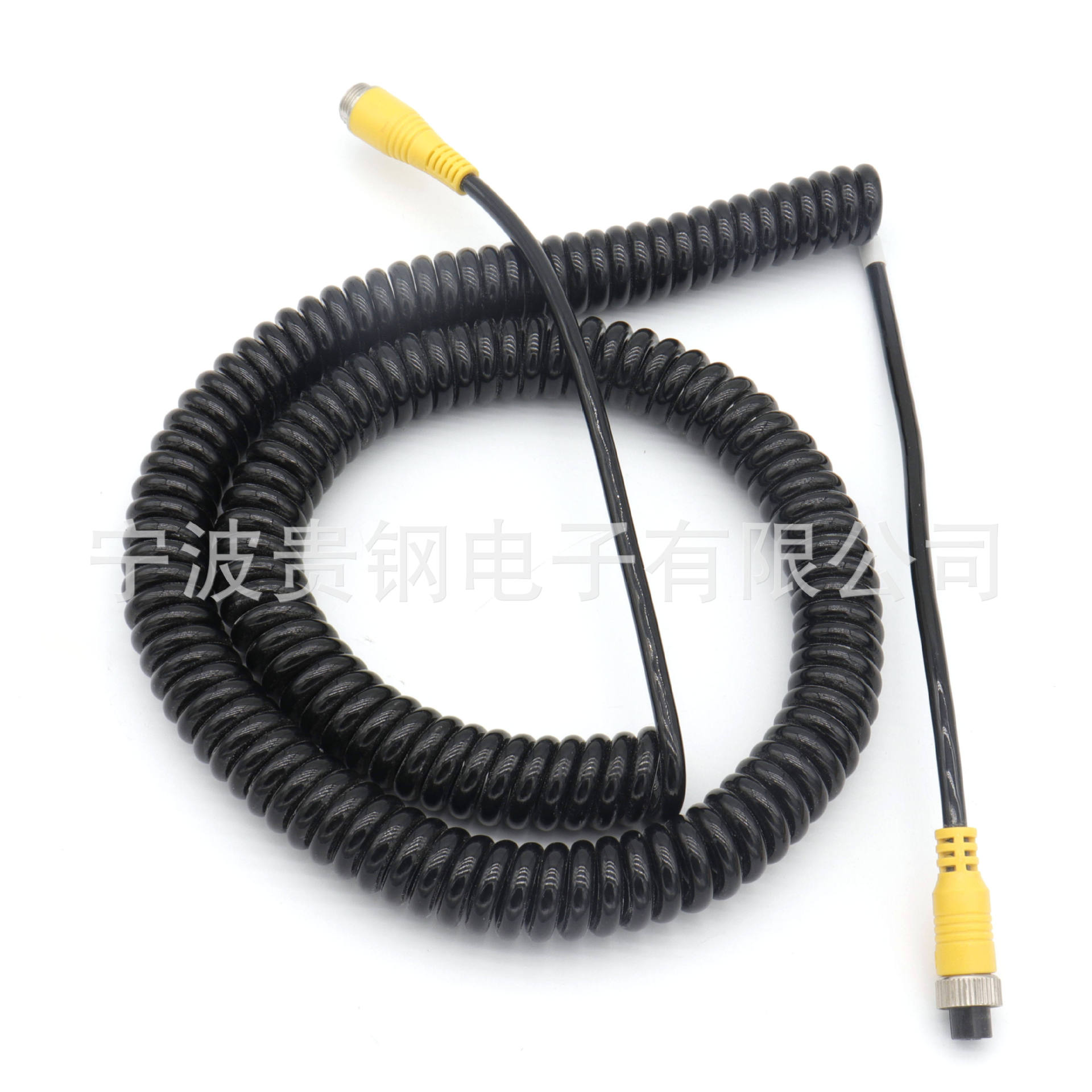 弹簧航空线M16螺旋线4针弹弓卷线现货汽车连接线货车 视频线