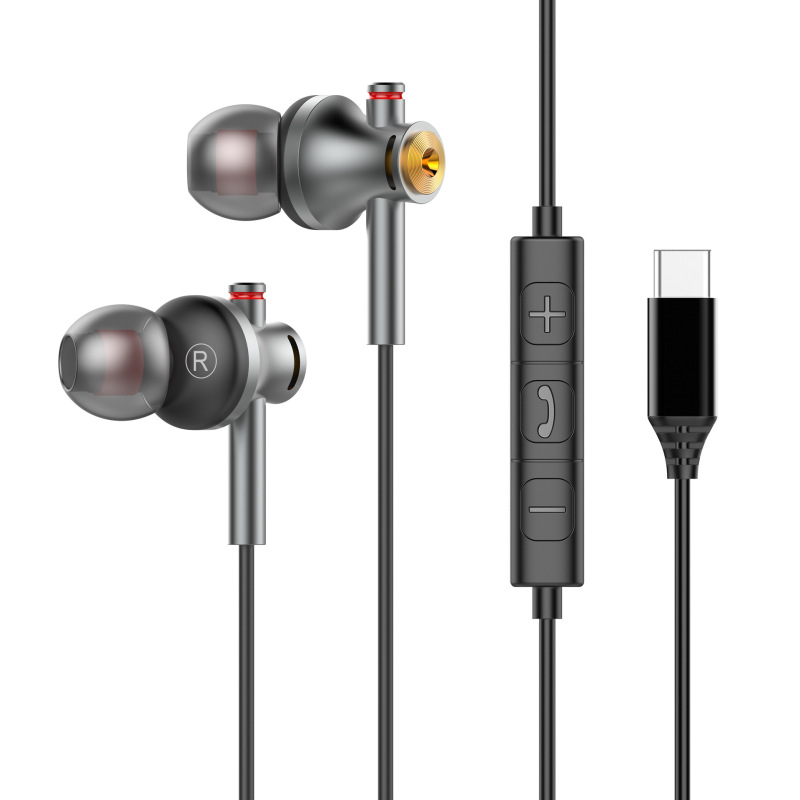 HIFI数字芯片有线耳机跨境批发新款工厂私模高清音乐K歌带线耳机|undefined