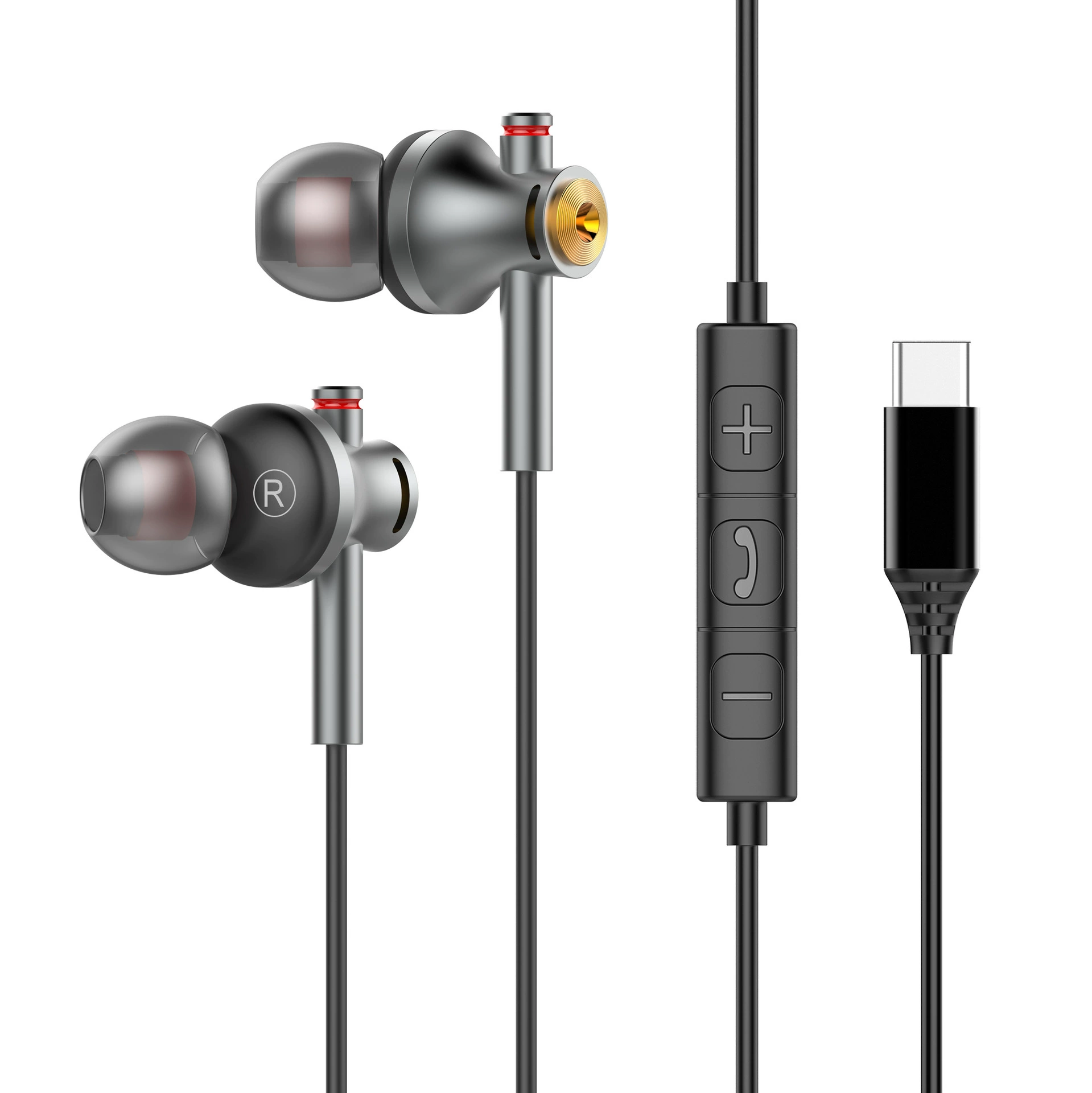 HIFI digital chip wired headphones cross-border wholesale new factory private model high-definition music karaoke headphones with wires