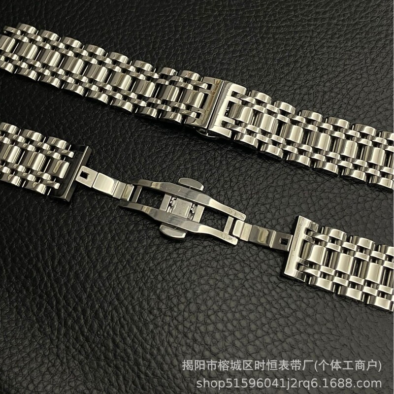 Mia Qibao ソリッドスチールストラップバタフライバックル 20MM ステンレススチールストラップピースイヤーに適しています。|undefined