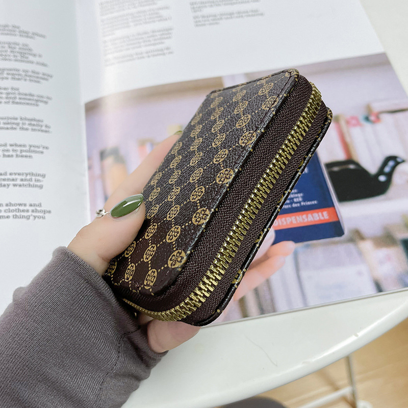 2024 Klasična kratka ženska prenosna torba za kartice z več režami, ženska denarnica_voghion.com