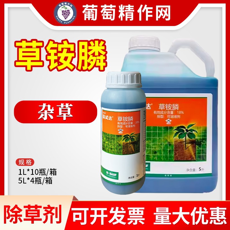 德国巴斯夫 保试达 18%草铵膦苹果园梨园灭生性农药除草剂除杂草
