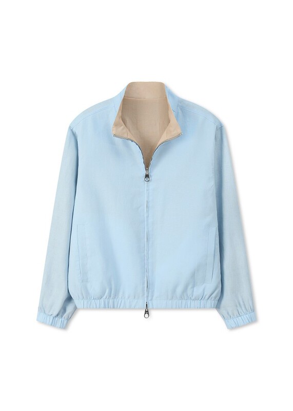 Bc Men's Old Money Style Double-Sided Linen Bomber Jacket Spring and Summer Thin Lightweight Glossy Solid Color Jacket Bc Men's Old Money Style Double-Sided Linen Bomber Jacket Spring and Summer Thin Lightweight Glossy Solid Color Jacket