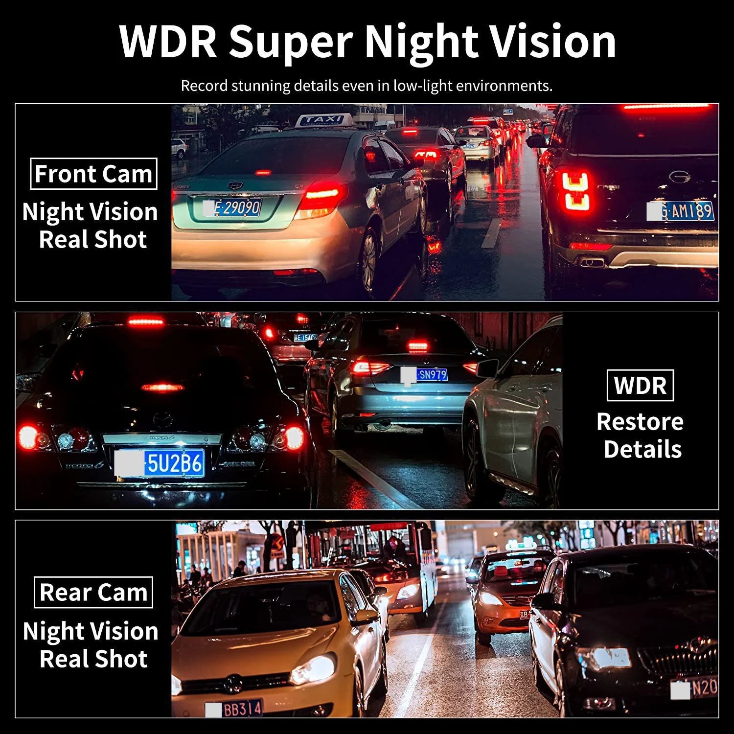 4K Ultra-High Definition Dual-Recording Dash Cam with Wifi, Mobile Phone Connectivity, Gps Tracking, and Parking Monitoring