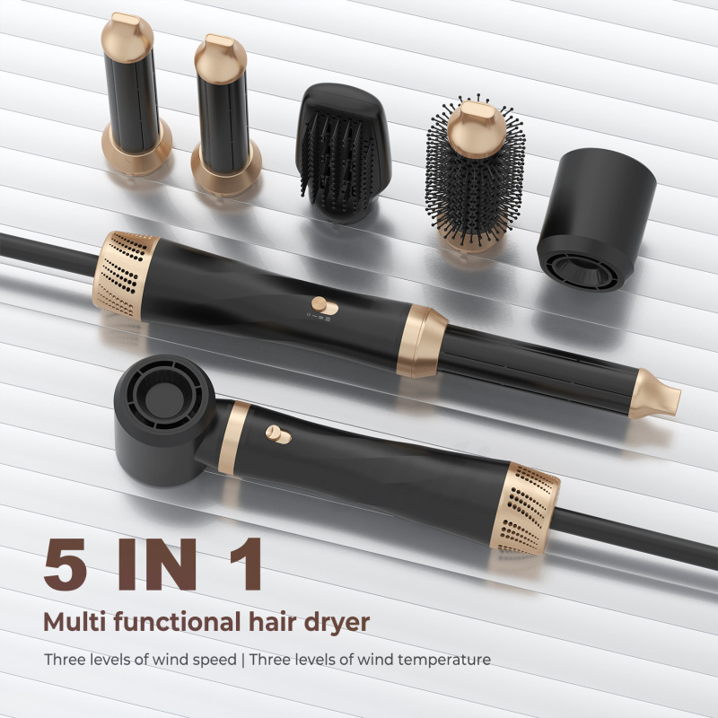 Amazon ベストセラー ヘアドライヤー 自動ヘアアイロン ストレートヘアアイロン 多機能ヘアドライヤー 5 イン 1 熱風コーム セット|undefined