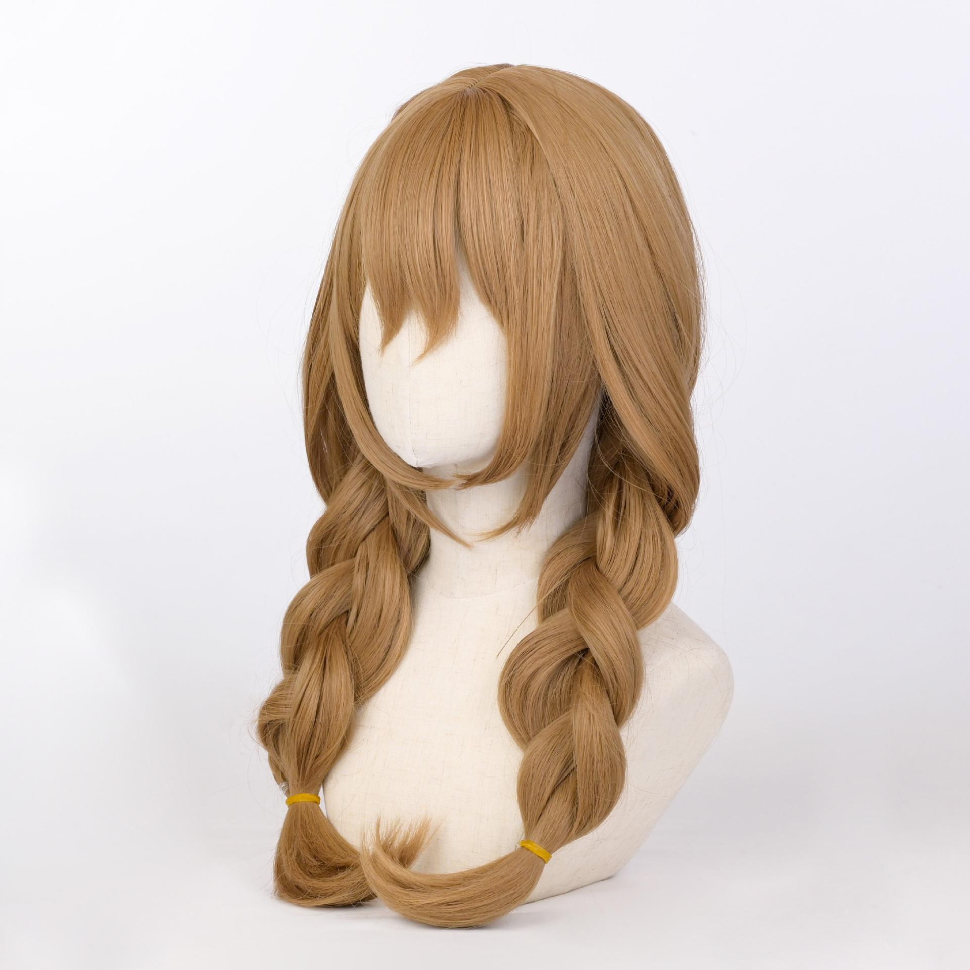 Synthetische Perücke, Cosplay-Zopf, hübsche junge Studentin_voghion.com