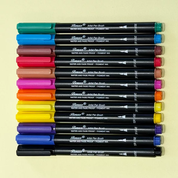 Student Calligraphy Practice Beauty Pen Soft-Head Ultra-Fine Signature Pen Kidsren's Hand-Painted Painting Graffiti Pen Practice Calligraphy Soft-Bristled Pen