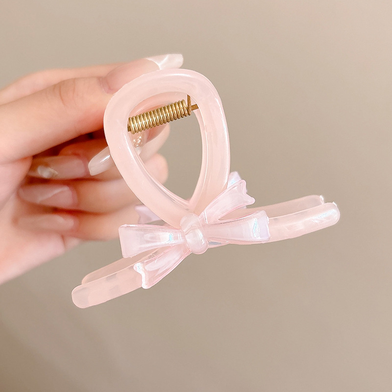 Clip de agarre esmerilado acrílico femenino nuevo estilo pequeño femenino de alta calidad medio atado clip de tiburón parte posterior de la cabeza clip para el cabello tocado