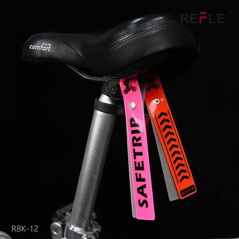 Cross-Border Multi-Color Ready-Made Personalized Bicycle Road Bike Saddle Reflective Streamers Cycling Mountain Bike Reflective Ribbons
