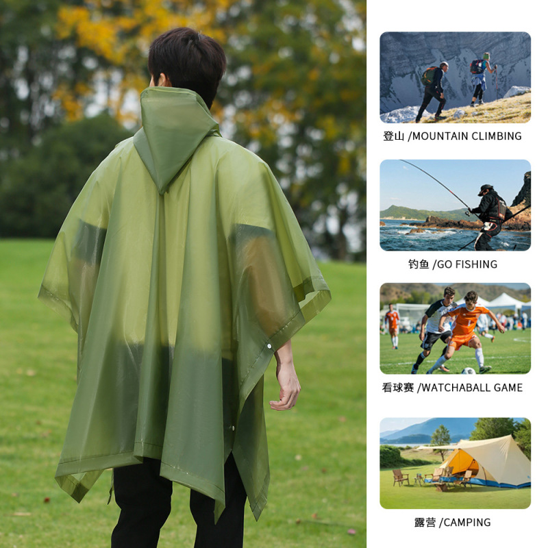 戸外レインコートマント天幕地マット多機能タイプ釣り登山は、バックパックの携帯ポンチョを厚くすることができる|undefined