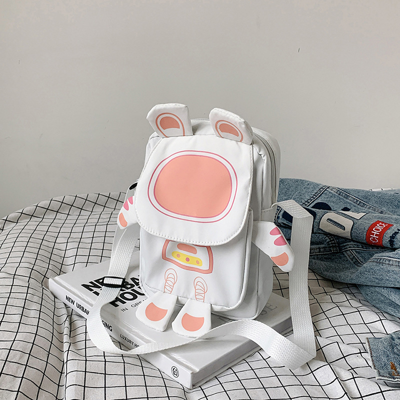 Dibujos animados lindo pequeño bolso femenino 2024 nuevo bolso para teléfono móvil ins versión coreana pequeño bolso de mensajero fresco bolso de hombro para estudiantes