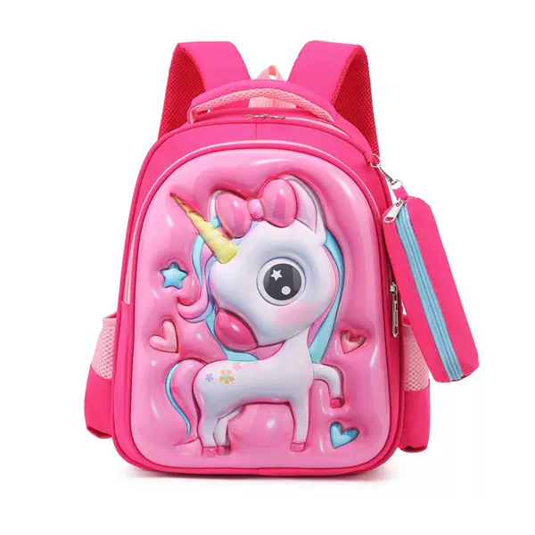 Cross-Border New Cartoon Sanrio Primary School Student Schoolbag 3D Hard Shell Two-Piece Backpack Foreign Trade Backpack Wholesale