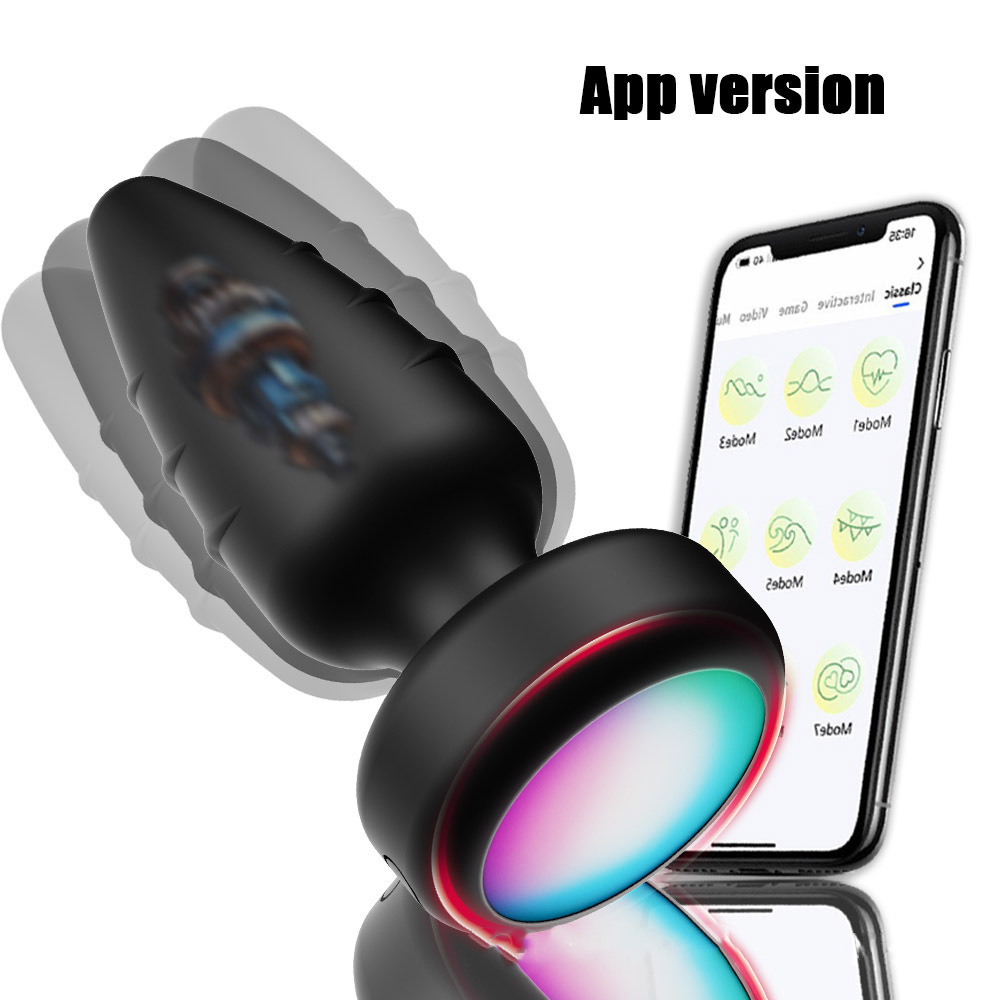 App-Controlled Remote Anal Plug with 10 Vibration Modes and 360° Rotating Swing Motion — detail image 7