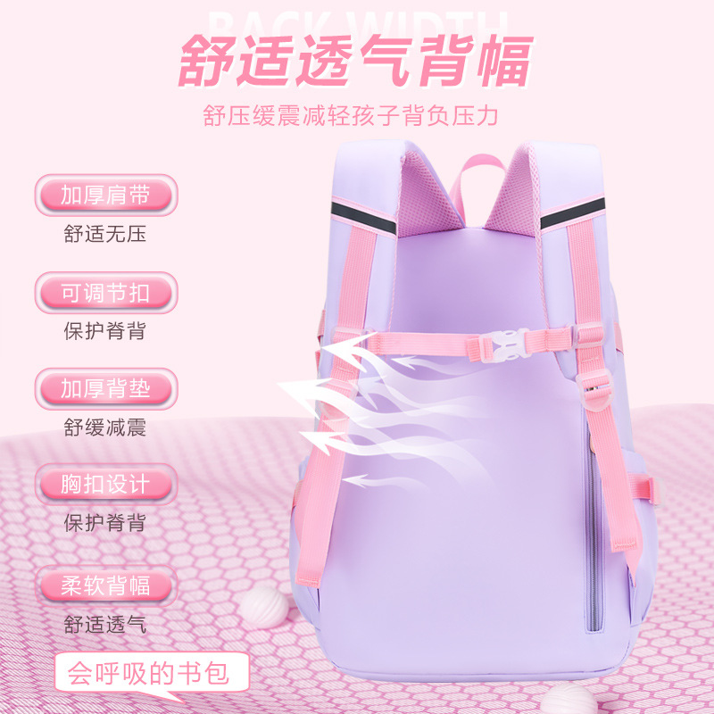 Nuevas mochilas escolares para estudiantes de primaria para mujeres 1 - 3 - 6 - 9 grados mochila de hombro de dibujos animados de gran capacidad mochila infantil impermeable