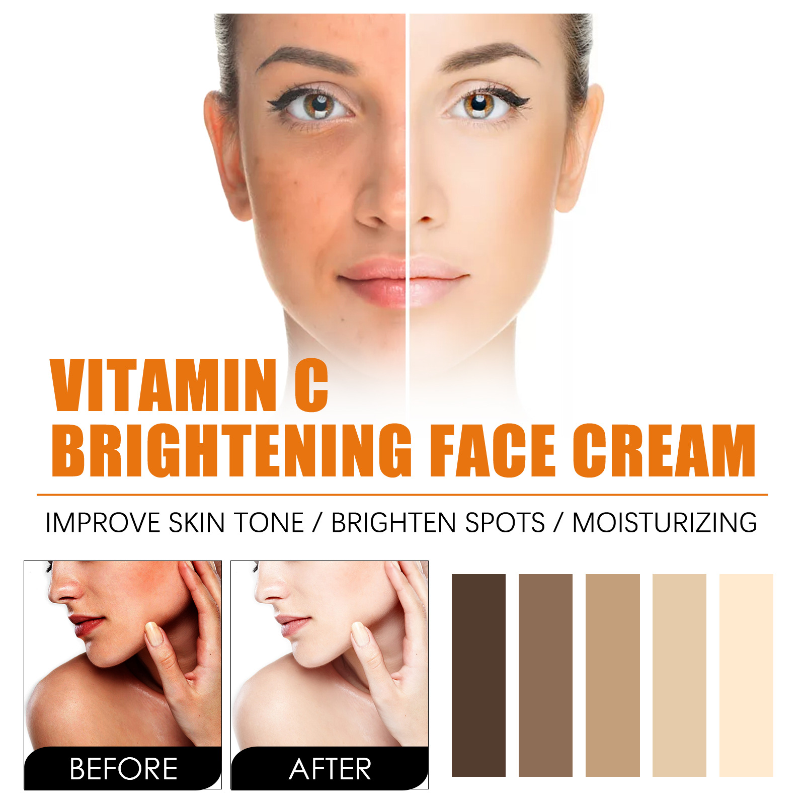 Buy quality Vitamin C Cream Facial Moisturizing Fade Acne Marks Skin