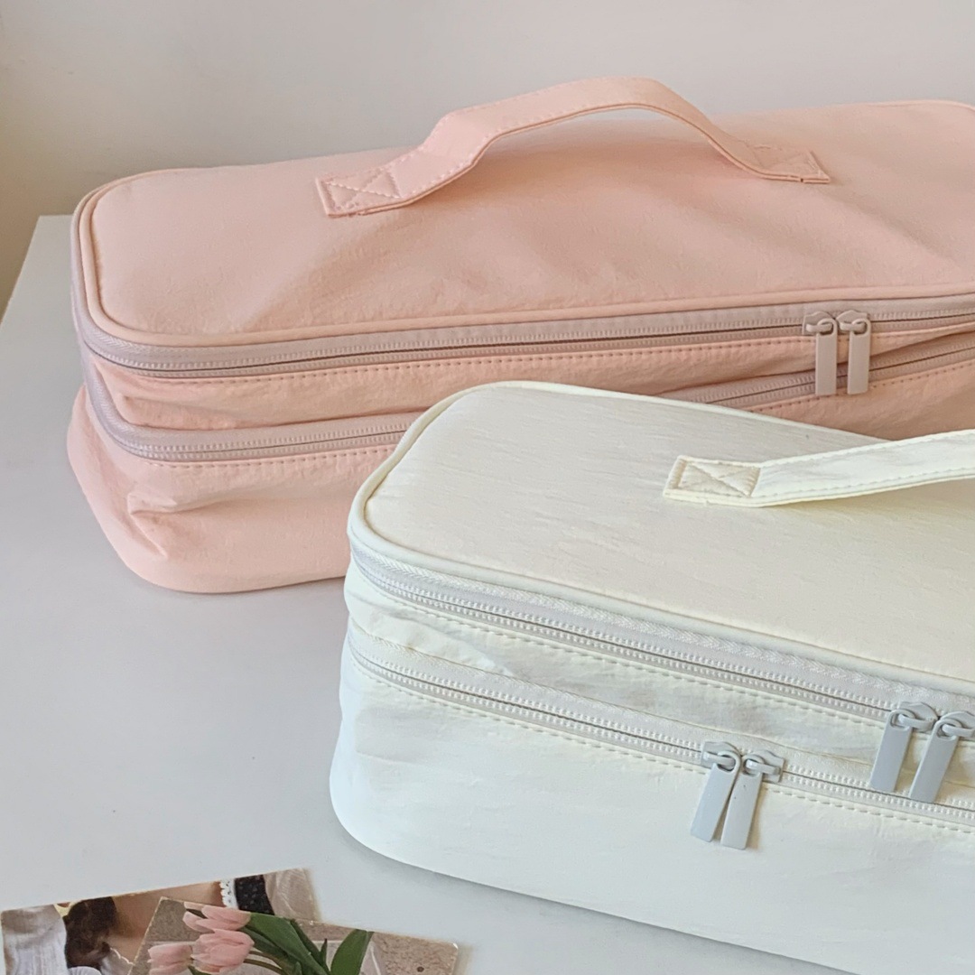 Portable Household Bag, Large Capacity Handheld Double-Layer Hair Dryer And Curling Iron Organizer Storage Bag_maomaolike.com