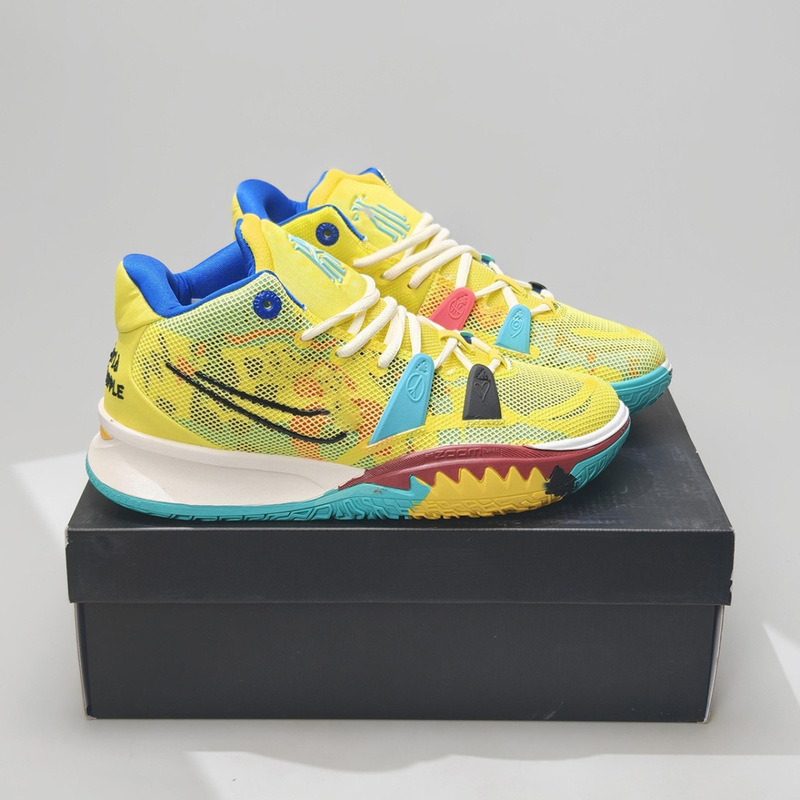 Pure Original Kyrie 7 Mid-Top Basketball Shoes Irving Peace and Love Trendy Shoes Cushioning Wear-Resistant Wrapping Sneakers