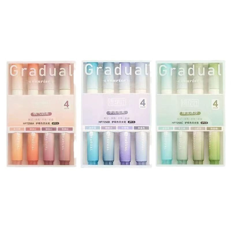 Wenxi colección club fluorescente pluma morandi color estudiante marcado pluma mano cuenta carrera clave marcado pluma 6 color traje
