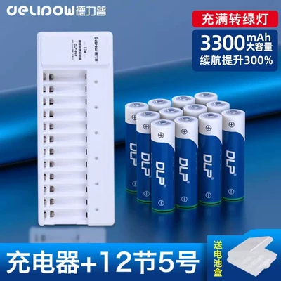 Hibrid akkumulyator batareyaları, Delipu No. 5 Rechargeable - 12-slot-lamp-charger-5-3300-section-12