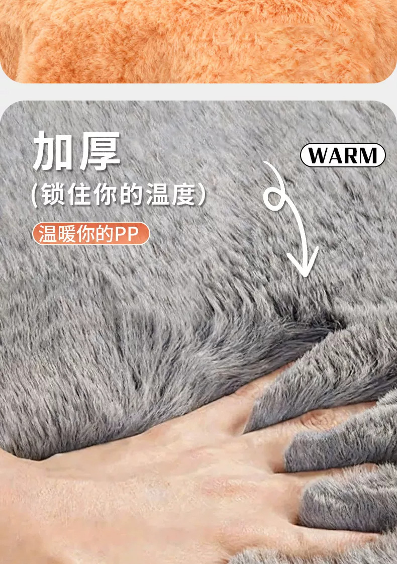 Electric scooter seat cover, battery-powered scooter seat cover, winter seat cover, extra-thick plush, universal, warm and cold-resistant for autumn and winter